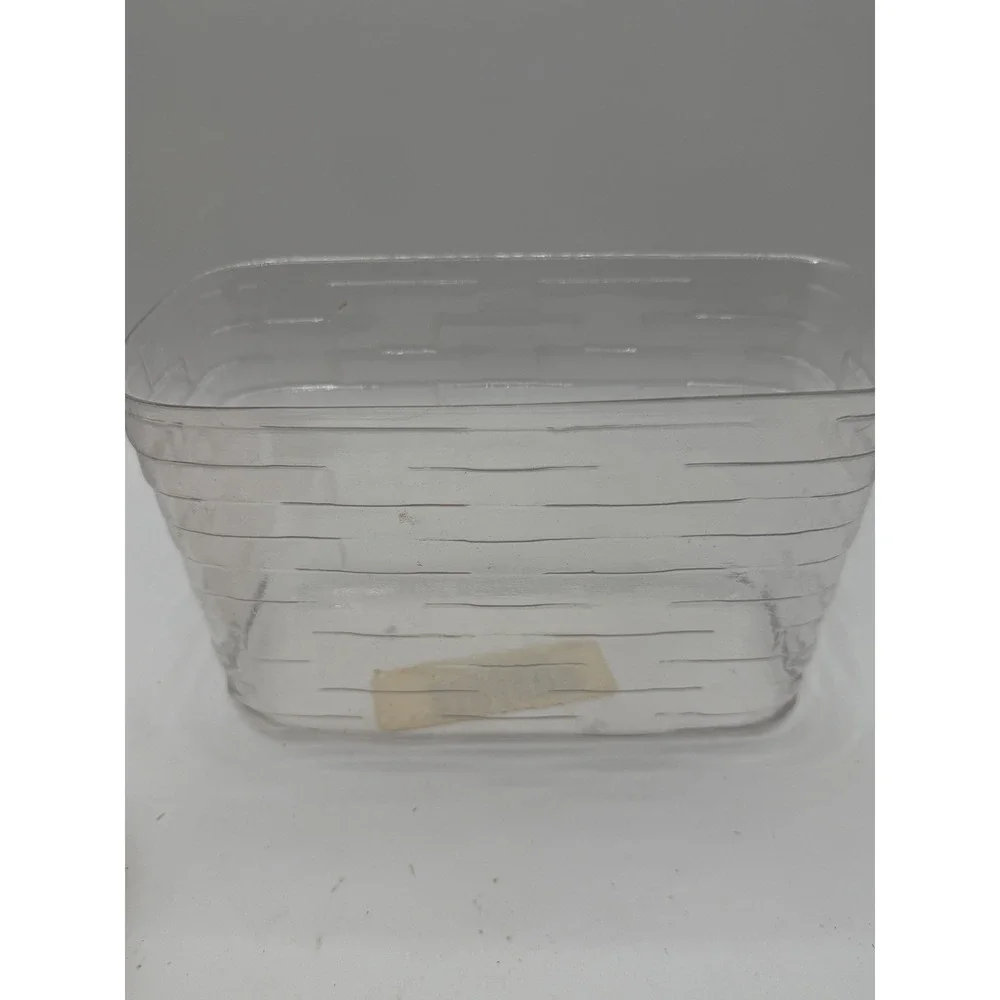 Longaberger Dresden Basket 2001 Hand Painted Lid Plastic Liner Signed